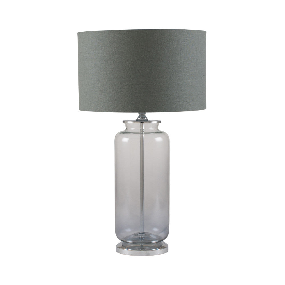 Grey Ombre Glass Lamp