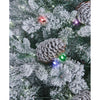 Frosted Fir Pre-Lit Coloured 7.5ft