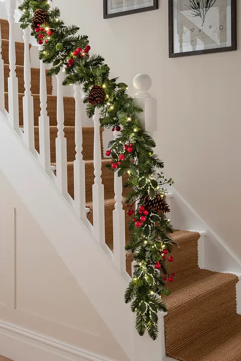 Ivy Garland Pre Lit Warm White 6ft