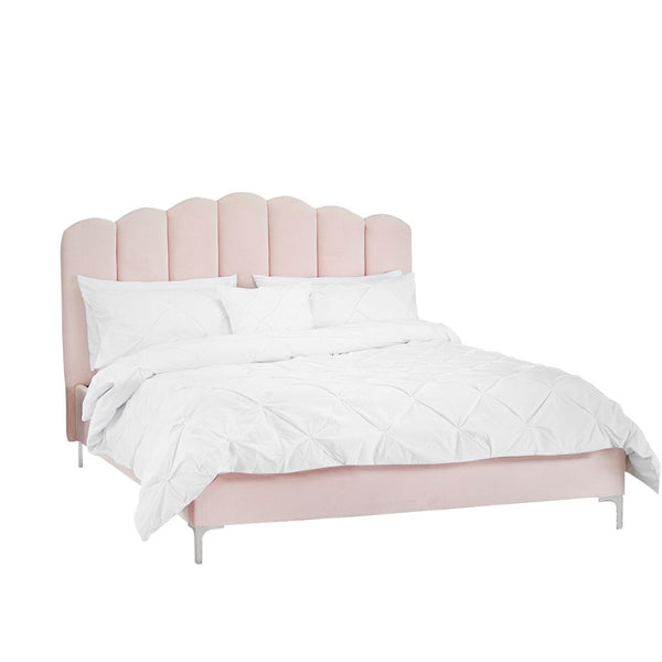 Shell Fluted Double Bed