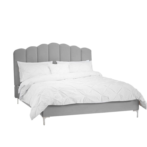 Shell Fluted Double Bed