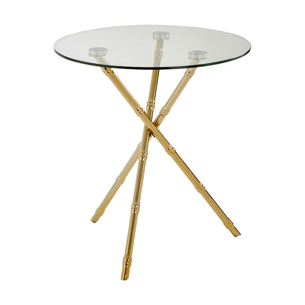 Bamboo styled cross legged side table